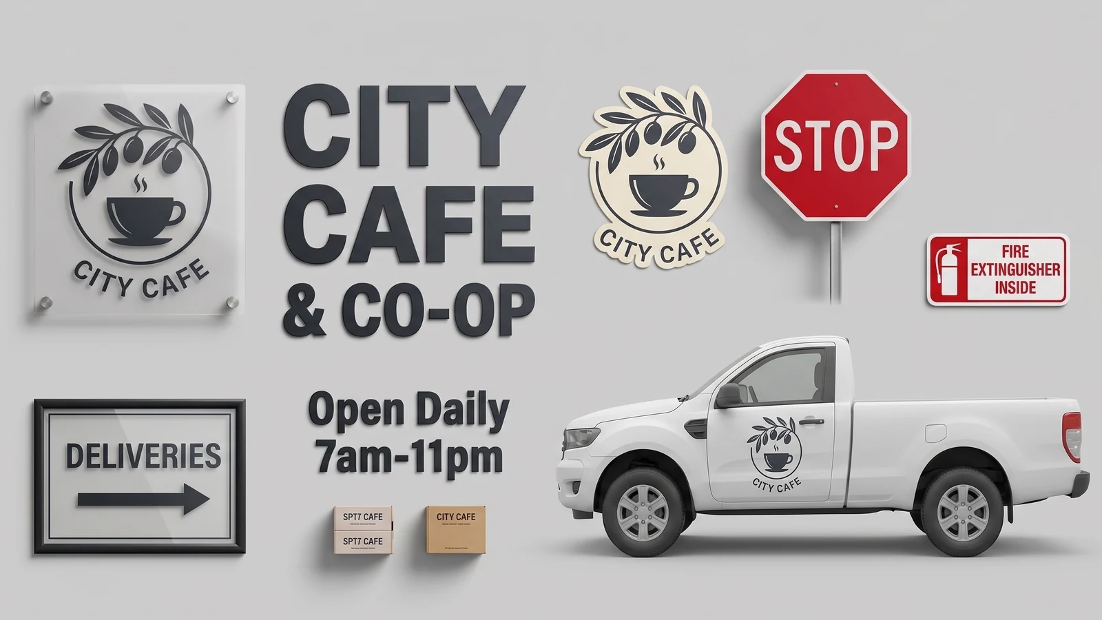 Custom vinyl storefront lettering and signage